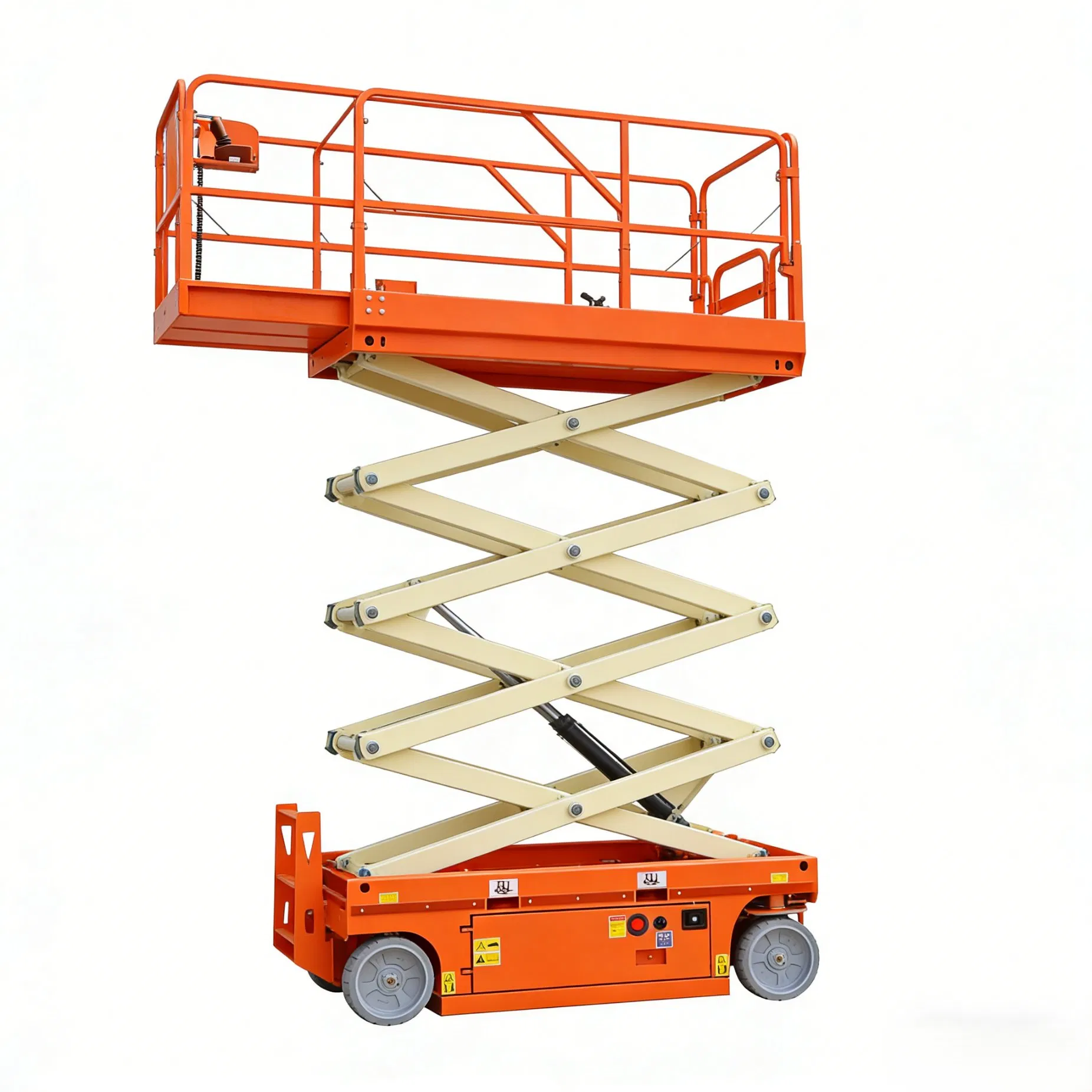 Electric Scissor Lift, CE Certified, Hydraulic Mobile Lift for Safe High-Level Aerial Work Platforms