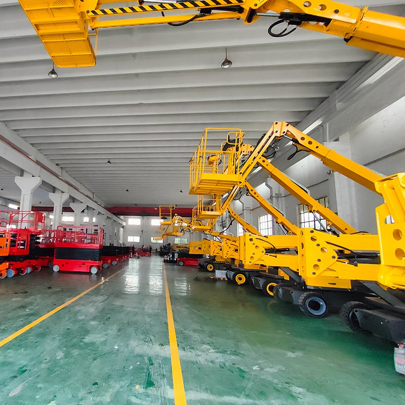 Intelligent Anti-Tilt Articulated Boom Lift with Real-Time Safety Monitoring Alarm System