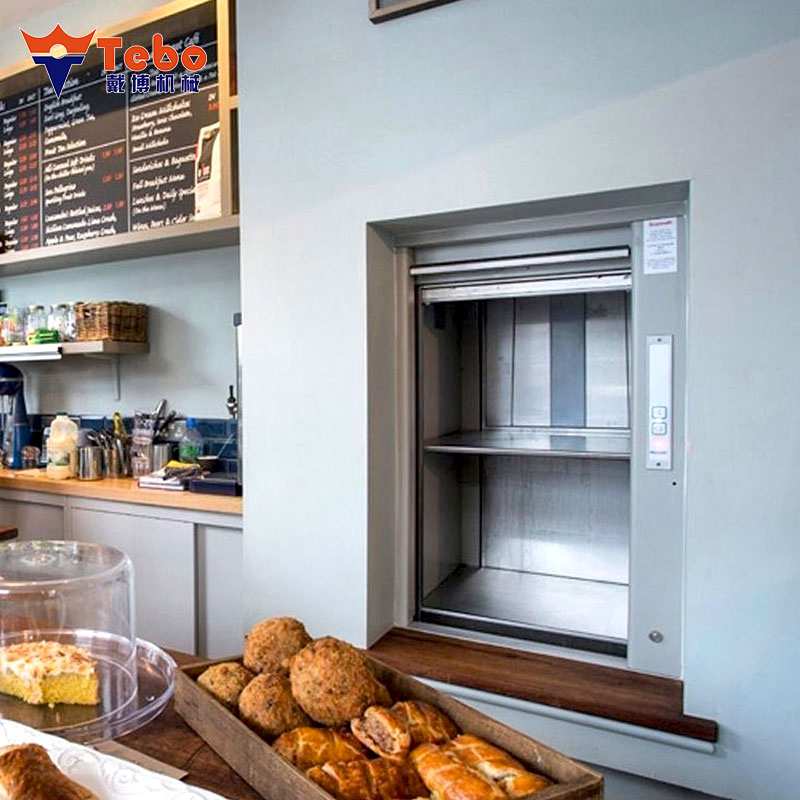 Small Cargo Elevator Dumbwaiter Lift with Motorized System for Food Transport