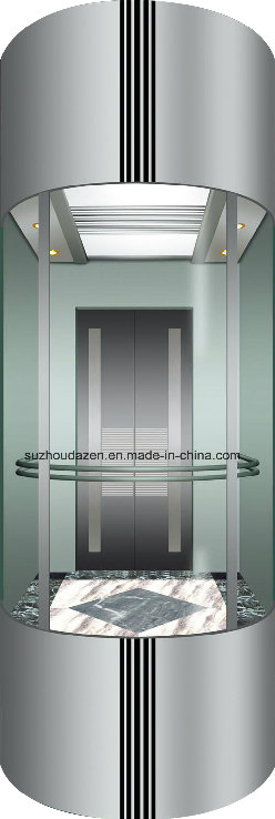 Outdoor Glass Mirror Panoramic Sightseeing Elevator Lift Manufacturer