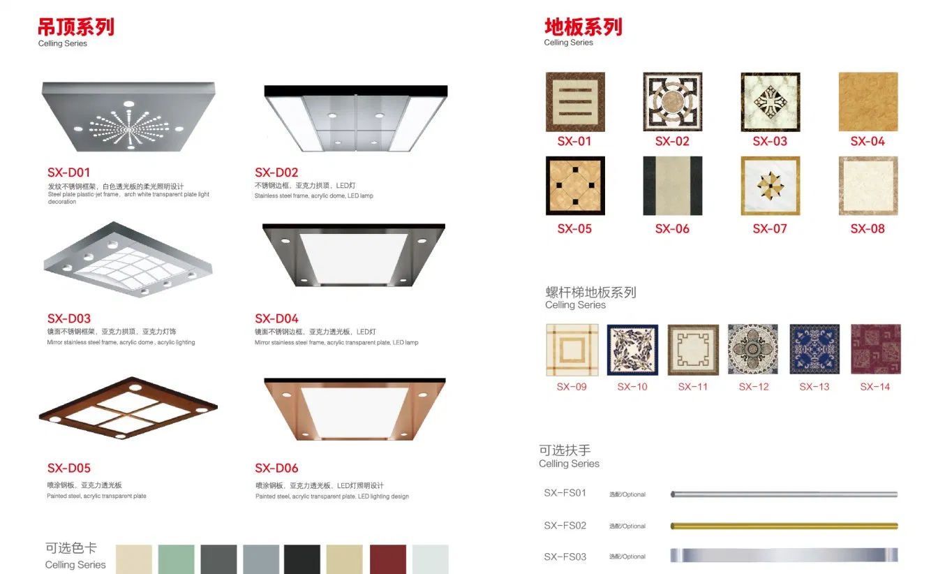 Fujixun Stainless Steel Mirror Etched Panoramic Passenger Elevator Lift with Good Price