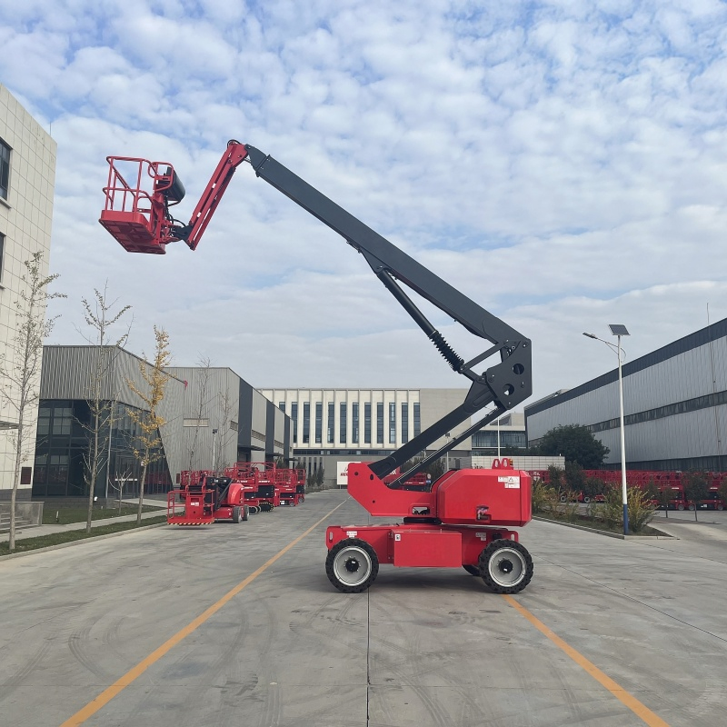 20m 22m Towable Articulated Cherry Picker Spider Boom Lift for Aerial Access