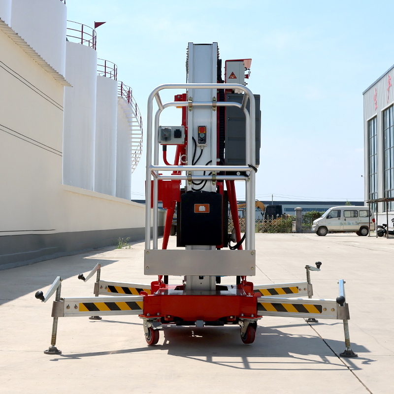 Hot Sale Working Stable Steel Mast Mobile Mini Lifters Vertical Man Lifts Electric Move Aerial Work Platform Aluminum Alloy Lift