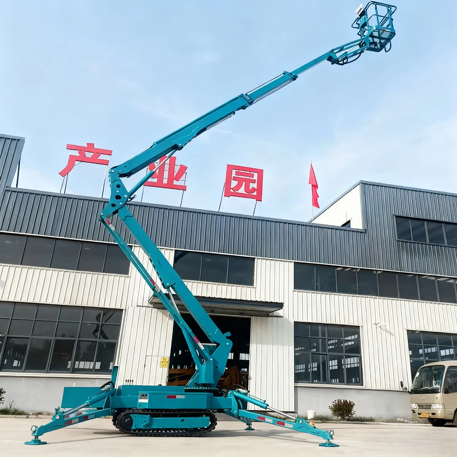 ISO CE Hydraulic Man Mobile Bucket Aerial Work Towable Articulated Telescopic Cherry Picker Trailer Mounted Spider Boom Lift