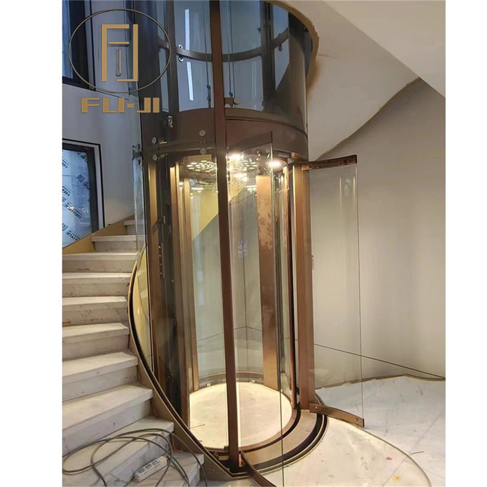 Automatic Home Small Elevator Panoramic Villa Lift with Modern Design