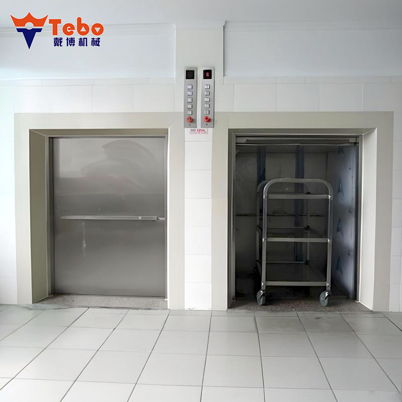 Commercial Dumbwaiter with Fire-Rated Doors for Floor Loading Use