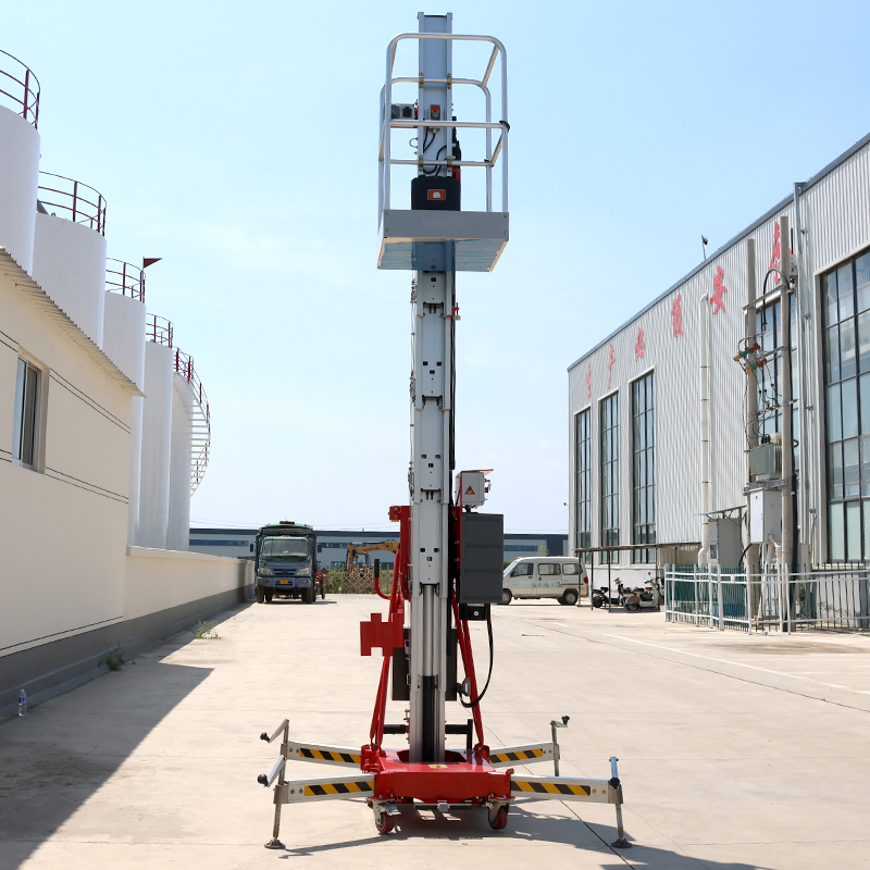 Hot Sale Working Stable Steel Mast Mobile Mini Lifters Vertical Man Lifts Electric Move Aerial Work Platform Aluminum Alloy Lift