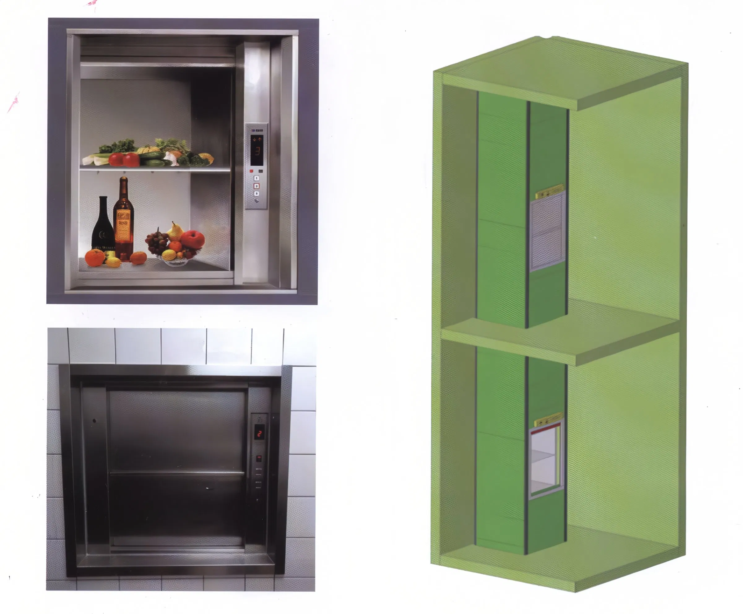 2 Floors Food Elevator Dumbwaiter for Sale