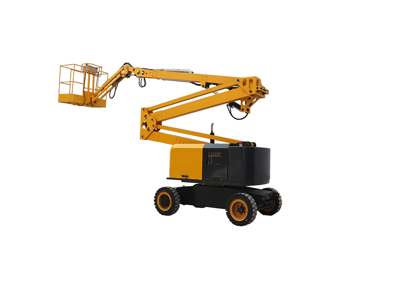 Self-Propelled Articulated Boom Lift, Diesel-Powered, Working Height 18 Meters, Suitable for Indoor and Outdoor Maintenance.