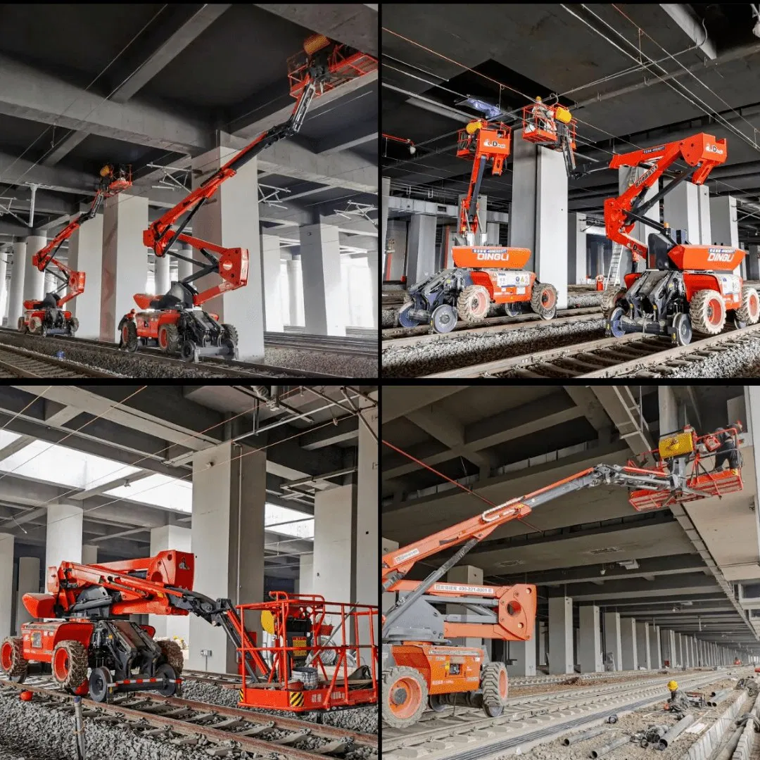 Dingli 16m Rail-Mounted Aerial Working Platform for Railway Articulated Boom Lifts