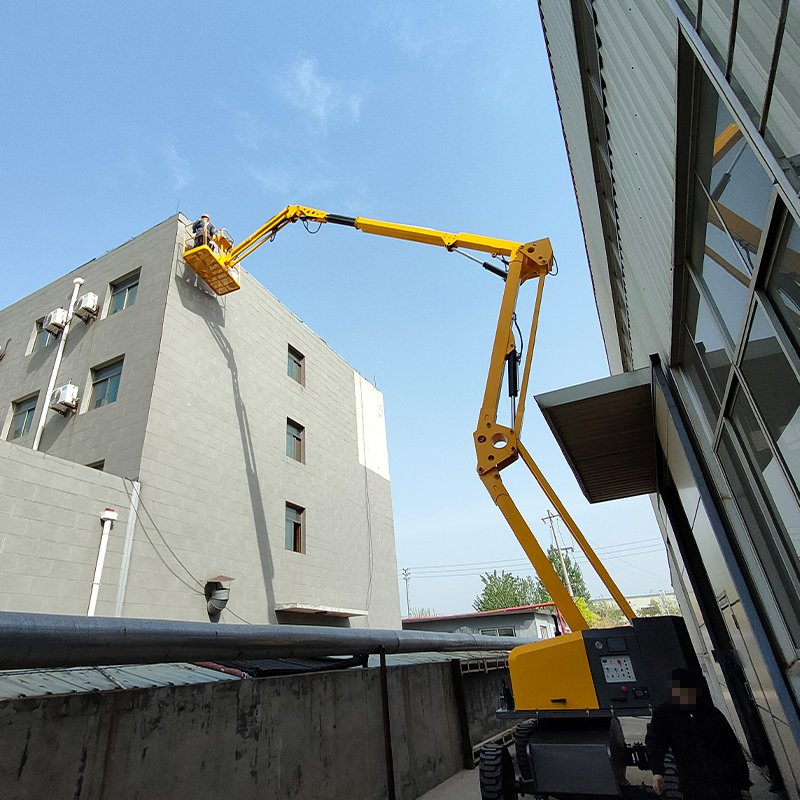 Intelligent Anti-Tilt Articulated Boom Lift with Real-Time Safety Monitoring Alarm System