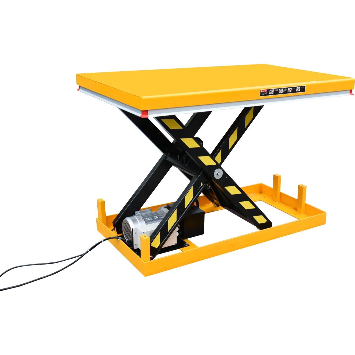 Workshop Low Profile AC Power Electric Fixed Scissor Lift Table Truck Electric Stationary Hydraulic Scissors Lifting Working Platform for Factory Heavy Duty