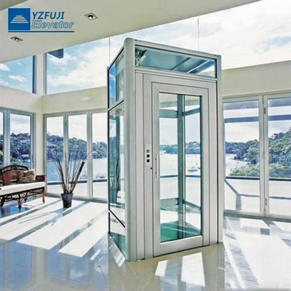 FUJI Hydraulic Home Vertical Traction Villa Panoramic Shaftless Platform Vacuum Passenger Elevator Lift