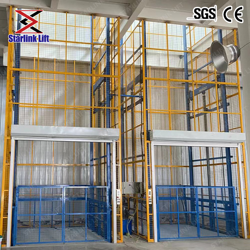 CE Certified 5000kg Load Capacity Electric Hydraulic Warehouse Cargo Lift, Warehouse Electric Hydraulic Lift, Custom Vertical Lifting Platform