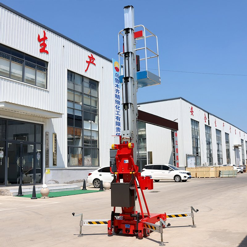 Hot Sale Working Stable Steel Mast Mobile Mini Lifters Vertical Man Lifts Electric Move Aerial Work Platform Aluminum Alloy Lift