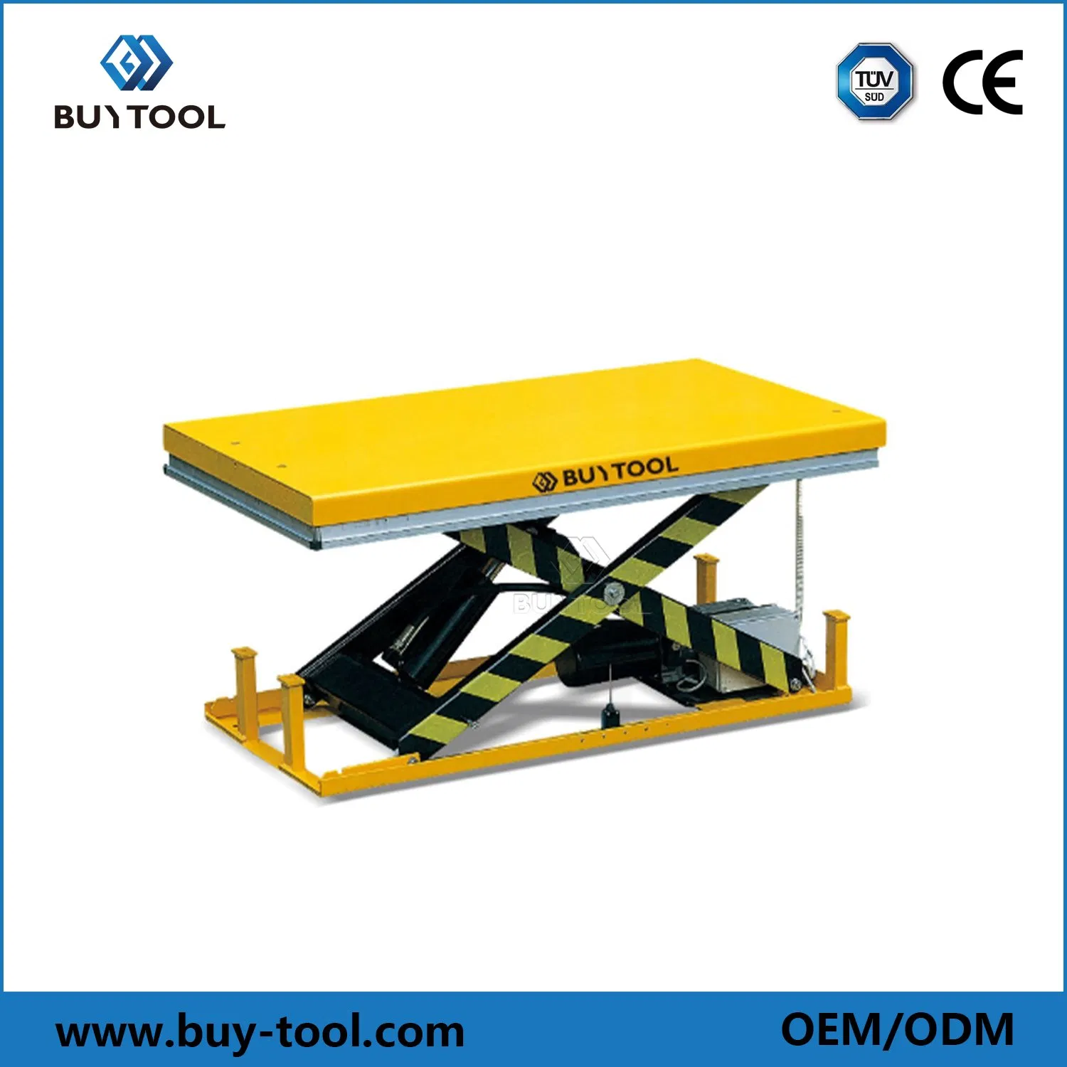 1ton Capacity 4 Ton Fixed Type Hydraulic Electric Scissor Lift Table