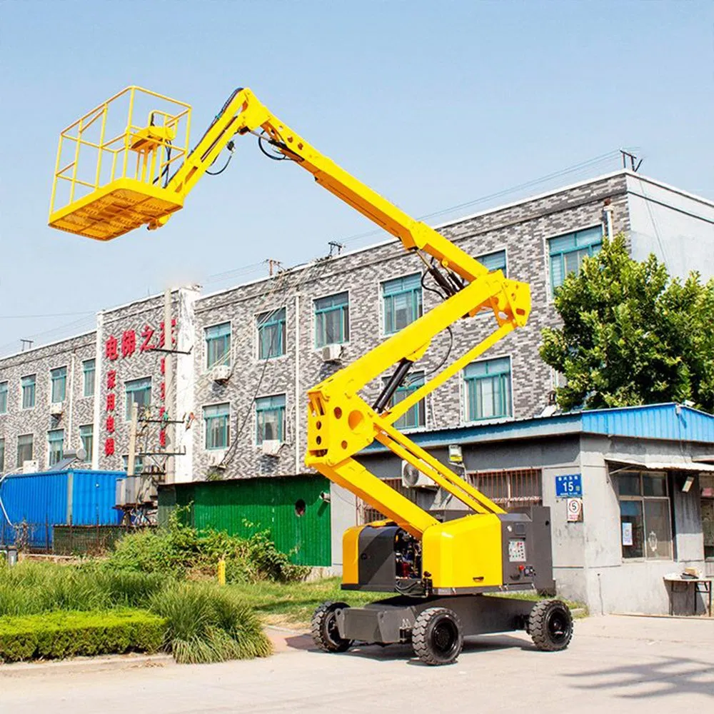 8~20m Hydraulic Forklift Car Self-Walking Mobile Lifting Telescopic Towable Articulated Self Propelled Crank Arm Man Table Aerial Work Platform Boom Lift