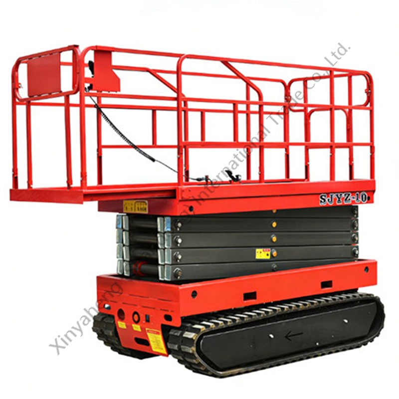 Safe Stable Crawler Type Self-Propelled Scissor Structure Work Platform Lift Machines