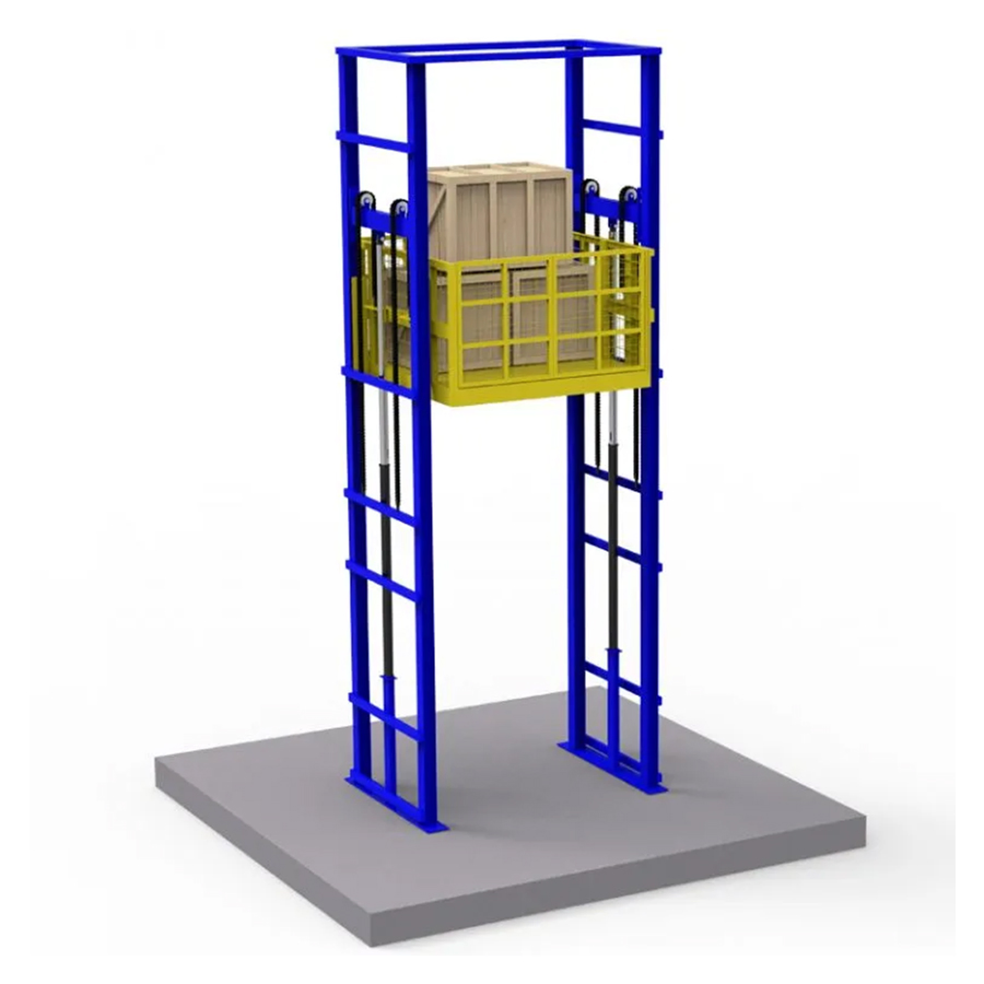 3 Floor Freight Elevator Hydraulic Cargo Lift