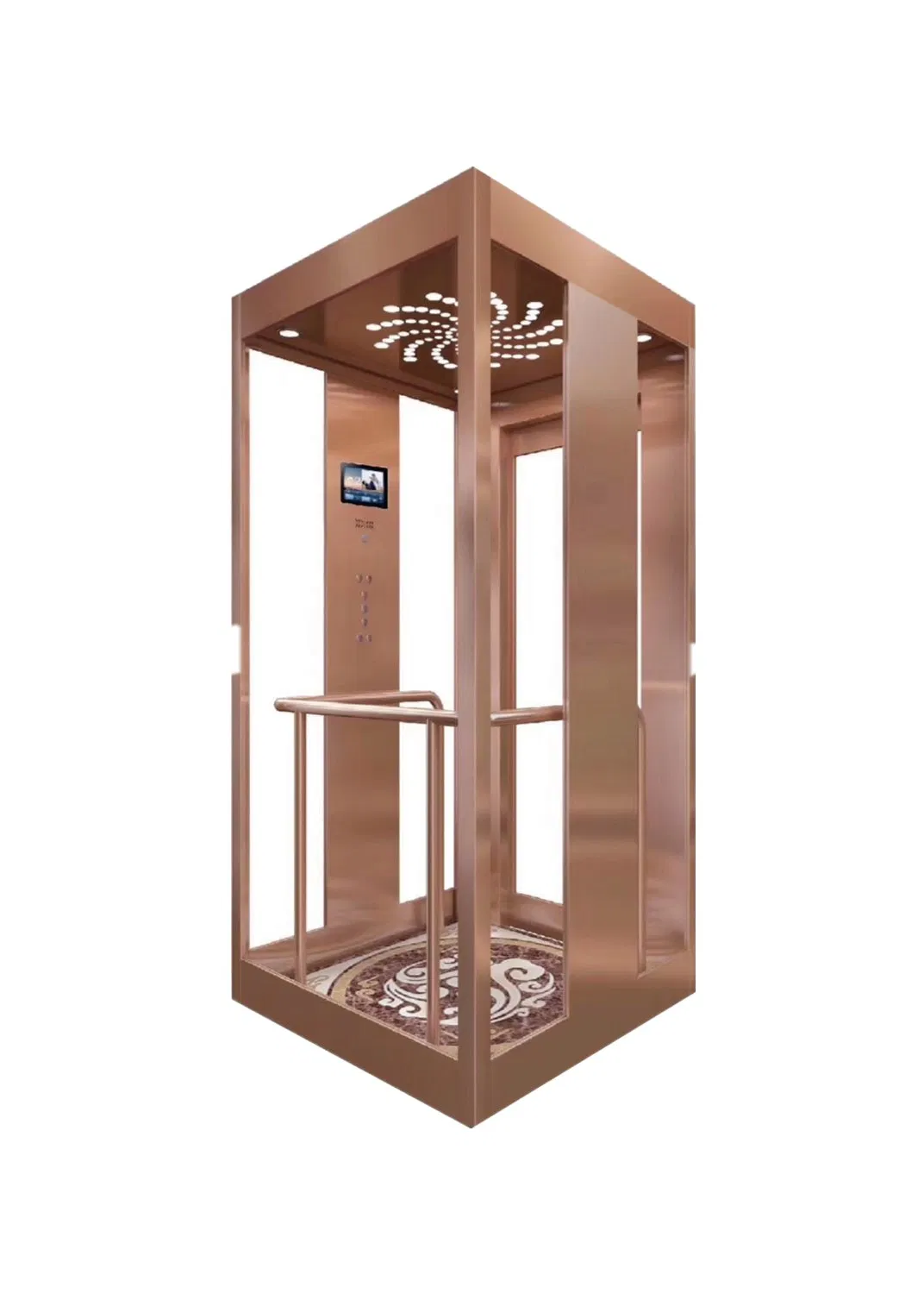 Automotive Panoramic Elevator Lift Price with Solid Glass