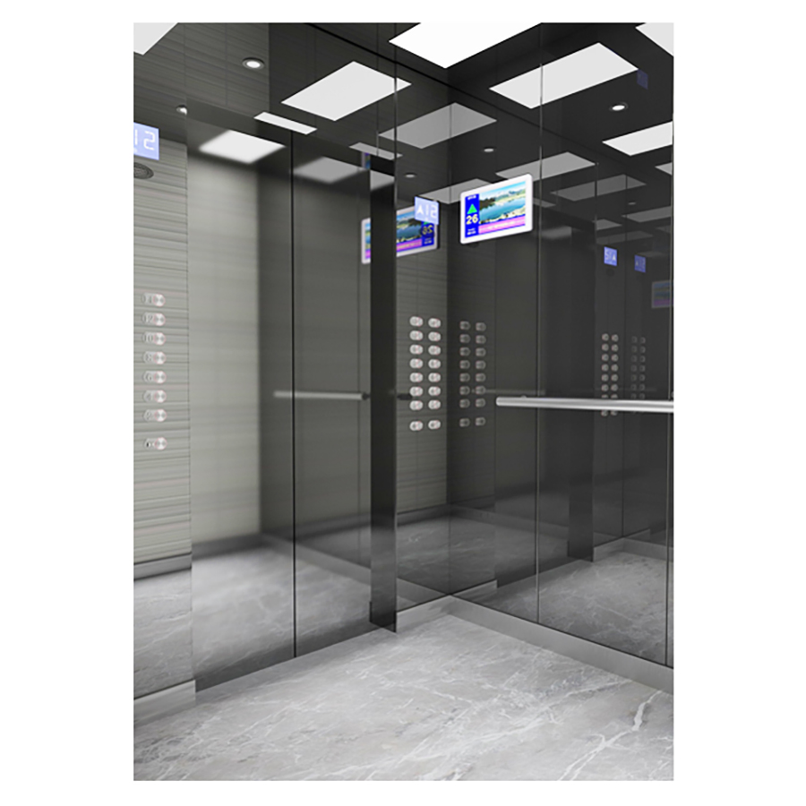 Large Space Comfortable Silent Stainless 1600kg 6 Person Passenger Lift Elevator