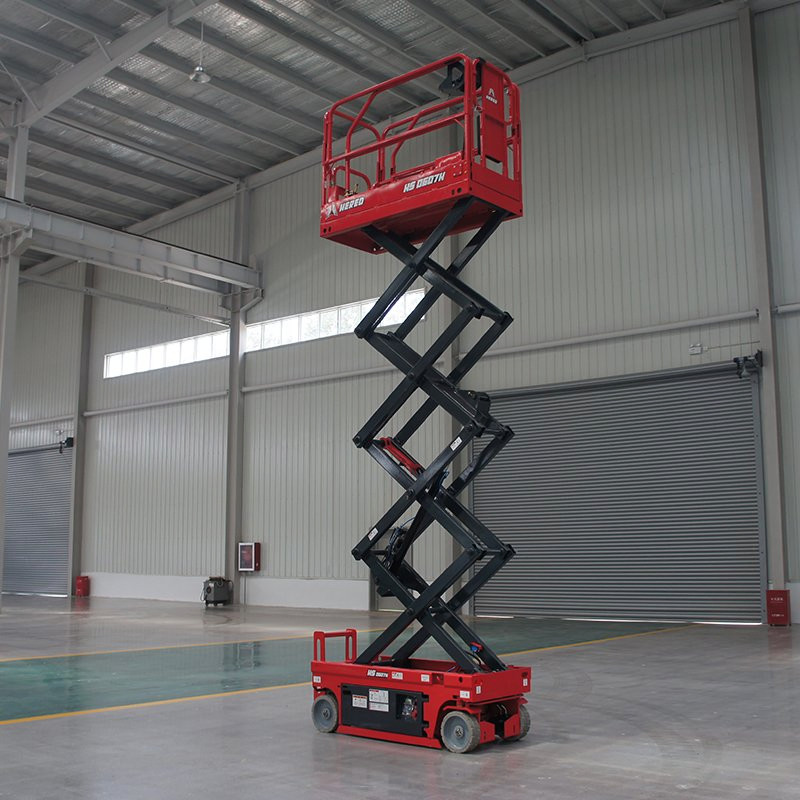 Electric Mobile Scissor Lift 8m Self Propelled Aerial Work Platform Manlift with CE Certification