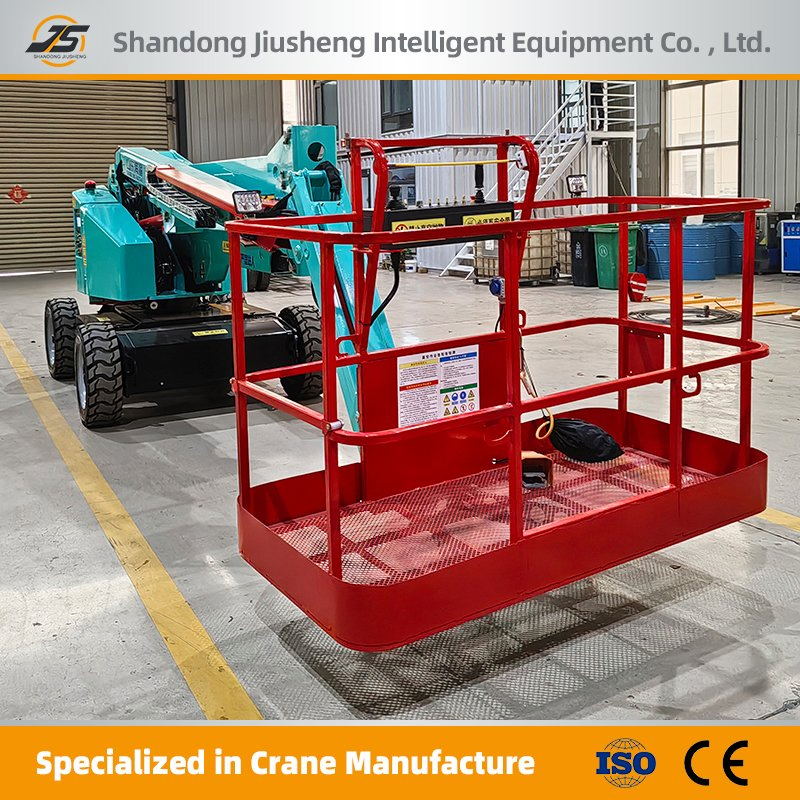 Manned Telescopic Arm Lifting Platform Mini 32FT Electrical Jib Boom Lift