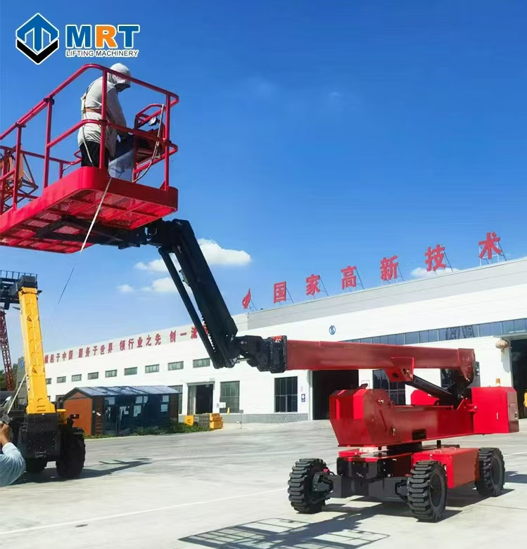 Factory Price Articulated Boom Lift Manlifts Electric and Diesel 10m 12m 14m 16m 20m 22m 24m 28m 34m High-Quality Machines for Rental and Sale