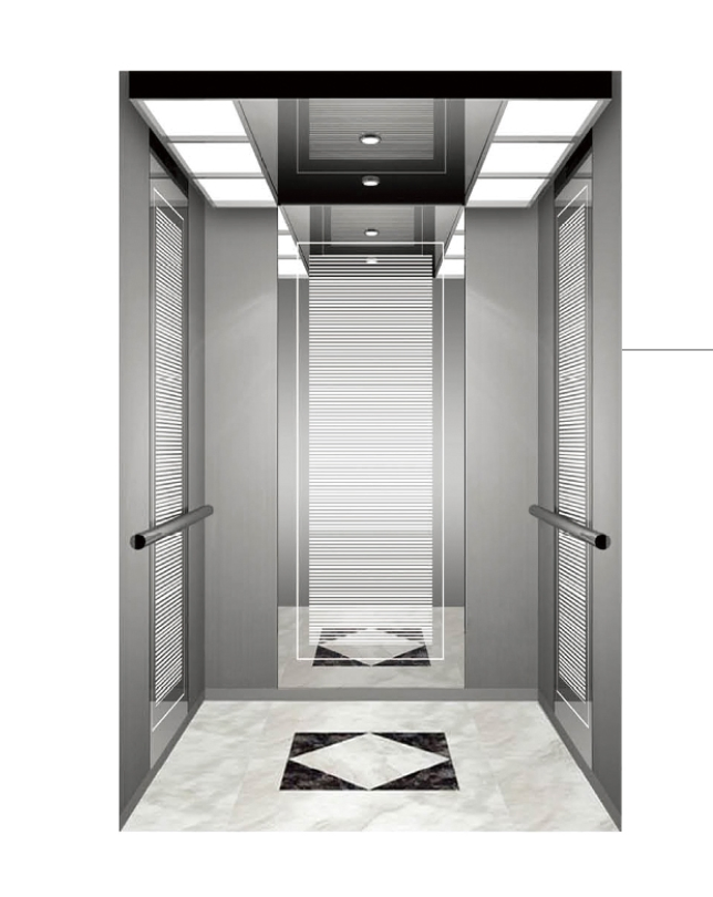 FUJI Passenger Elevator Home Elevator Commercial Elevator with Hairline Stainless Steel Elevator