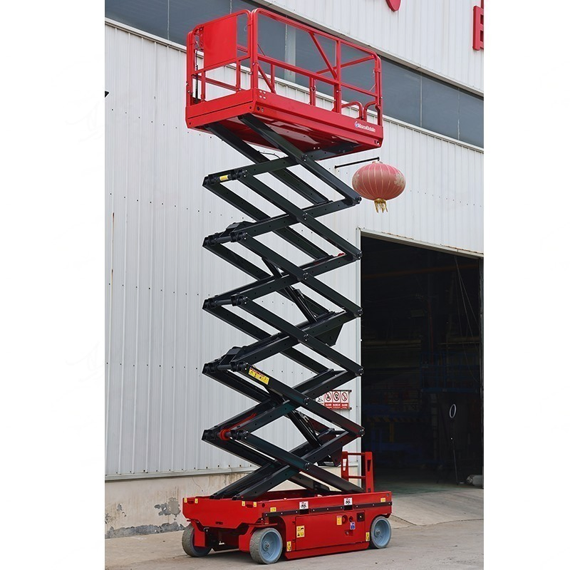 High Strength Anti-Rust 4X4 Scissor Lift 4m Battery-Powered Small Lift Factory Sale