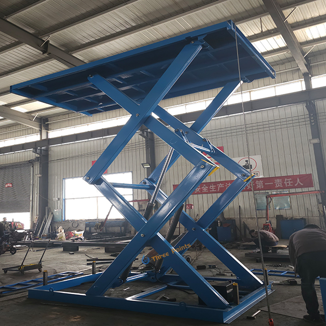High Quality Hydraulic Fixed Scissor Cargo Lift Rotating Platform in Floor 1000kg Vertical Electric Scissor Platform Lift Table