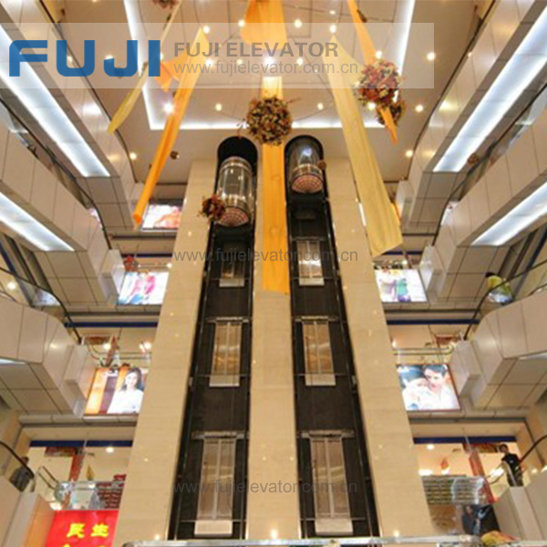 Customizable Panoramic Passenger Elevator Advanced Round Glass Lift