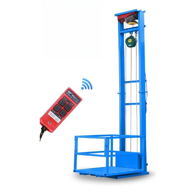 Wholesale Work Platform Lifts Single Guide Rails Cargo Lift Hydraulic Cargo Elevator Freight Elevator