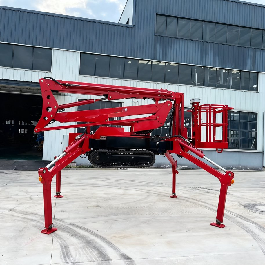 ISO CE Hydraulic Man Mobile Bucket Aerial Work Towable Articulated Telescopic Cherry Picker Trailer Mounted Spider Boom Lift
