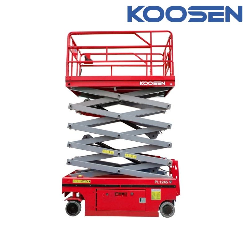 Versatile Electric Scissor Lift Table with Adjustable Safety Rails