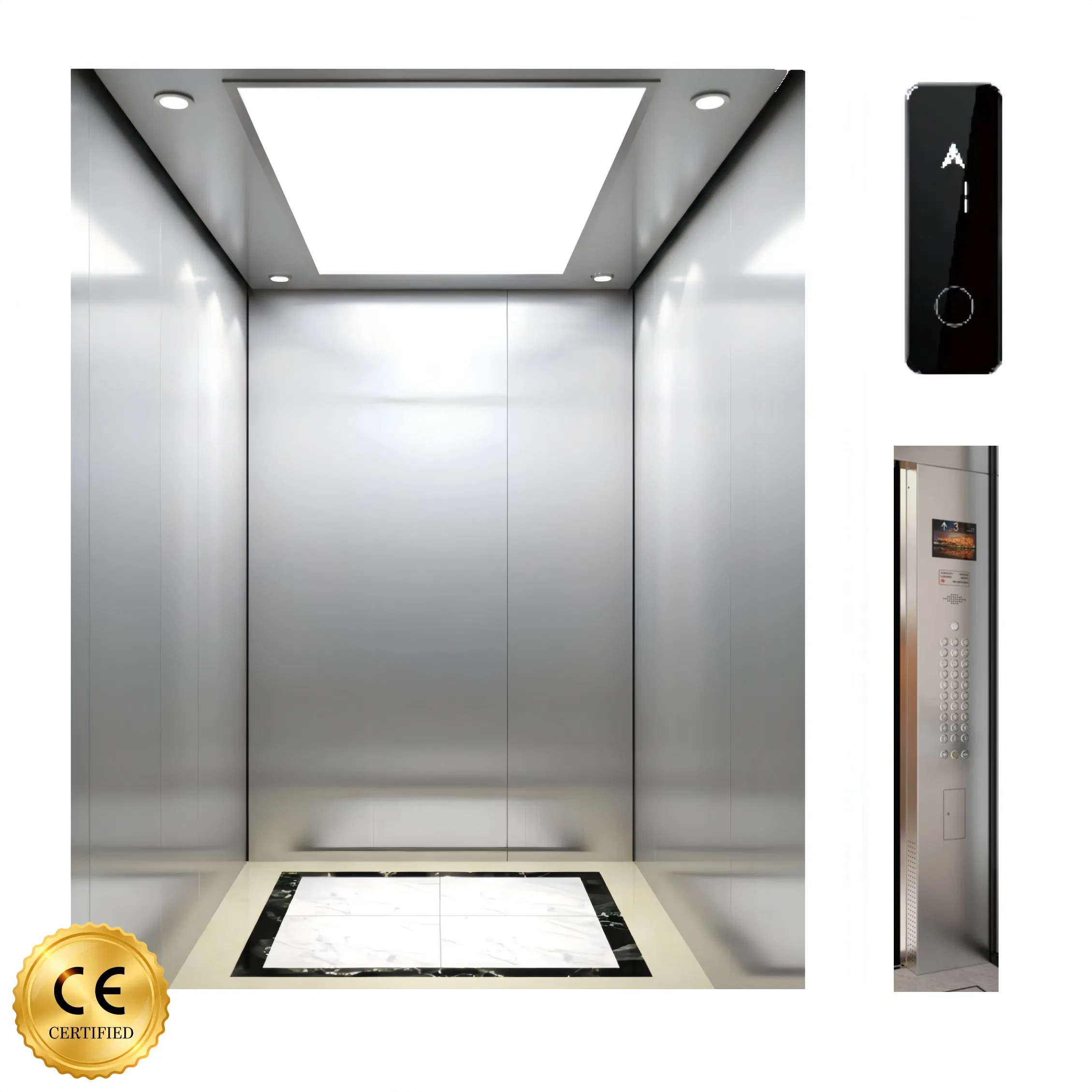 Fujivista 3 Story Residential Lift Mrl Passenger Home Elevator Small Domestic Lifts with Inverter Technology for Private Villa