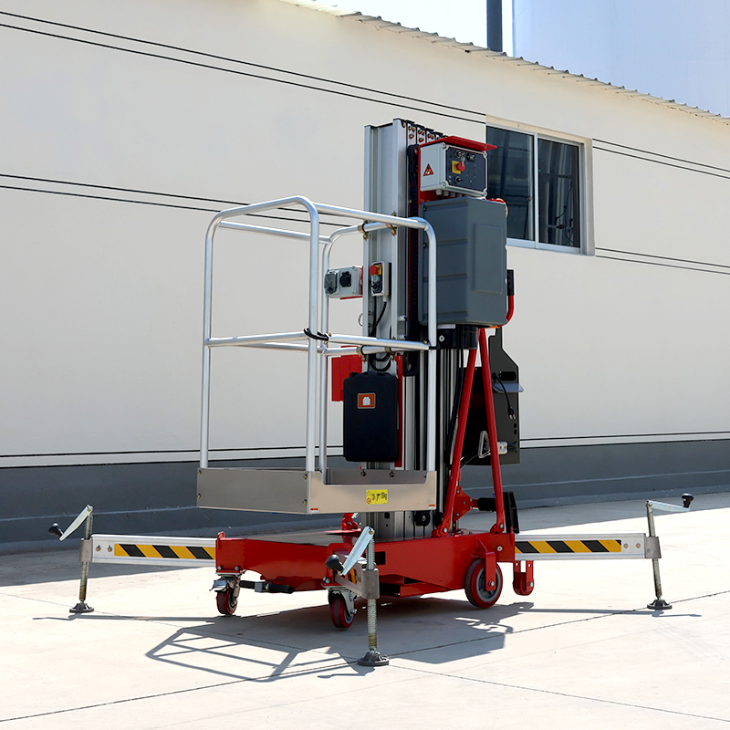 Hot Sale Working Stable Steel Mast Mobile Mini Lifters Vertical Man Lifts Electric Move Aerial Work Platform Aluminum Alloy Lift