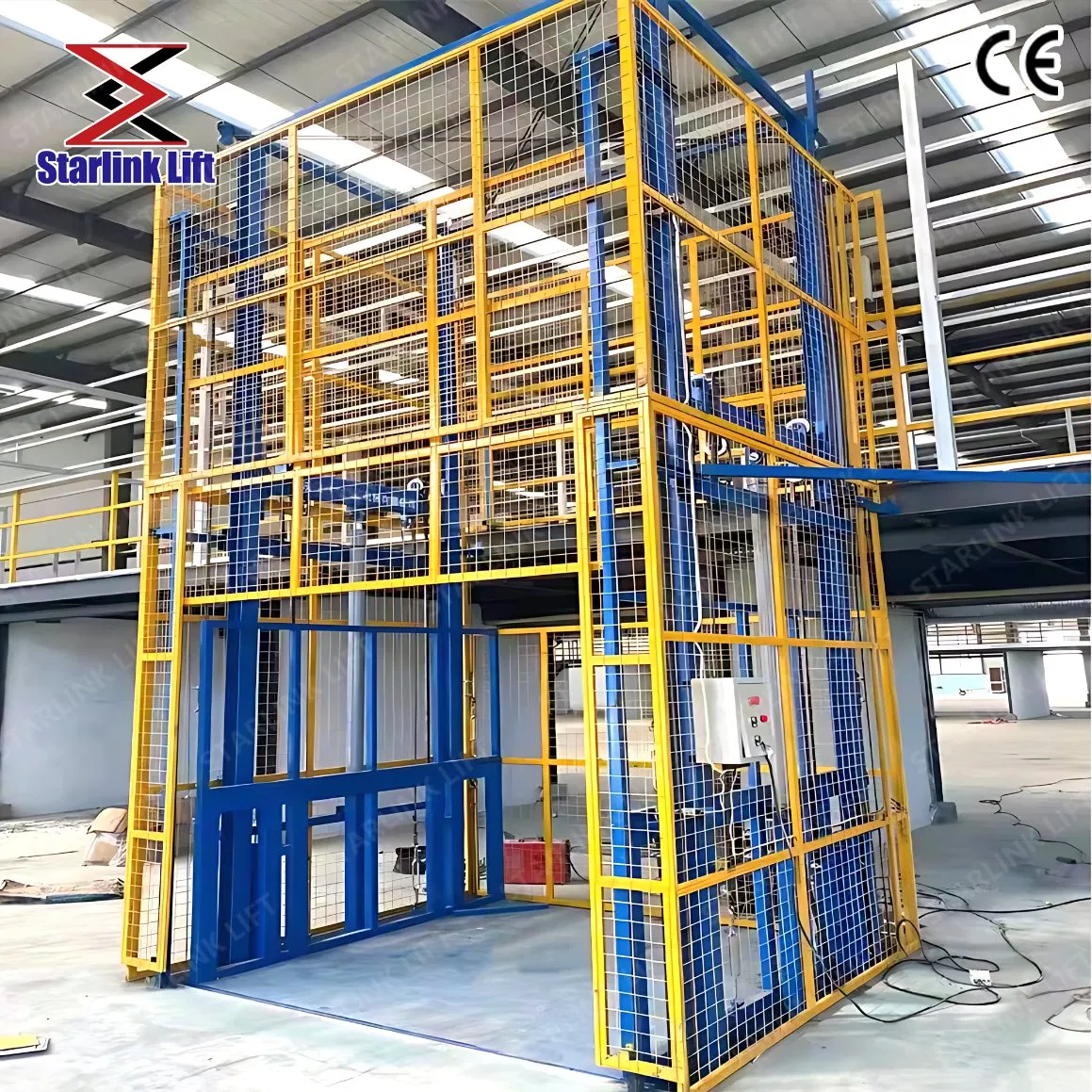 CE Certified 5000kg Load Capacity Electric Hydraulic Warehouse Cargo Lift, Warehouse Electric Hydraulic Lift, Custom Vertical Lifting Platform