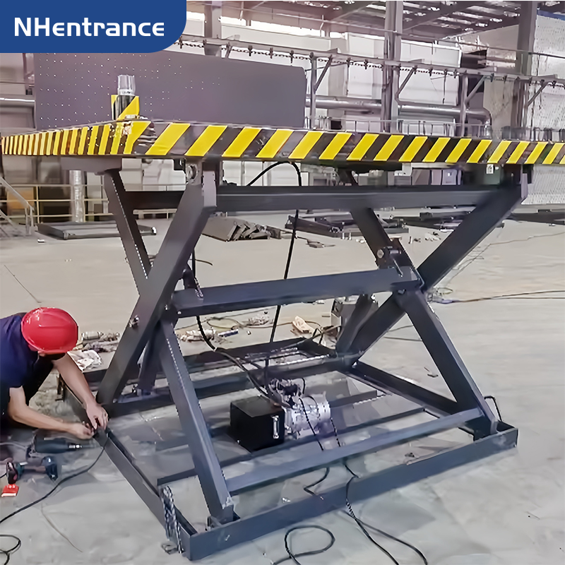 Heavy Duty Hydraulic Platform for Warehouse Material Handling and Equipment Maintenance Scissor Lift Table