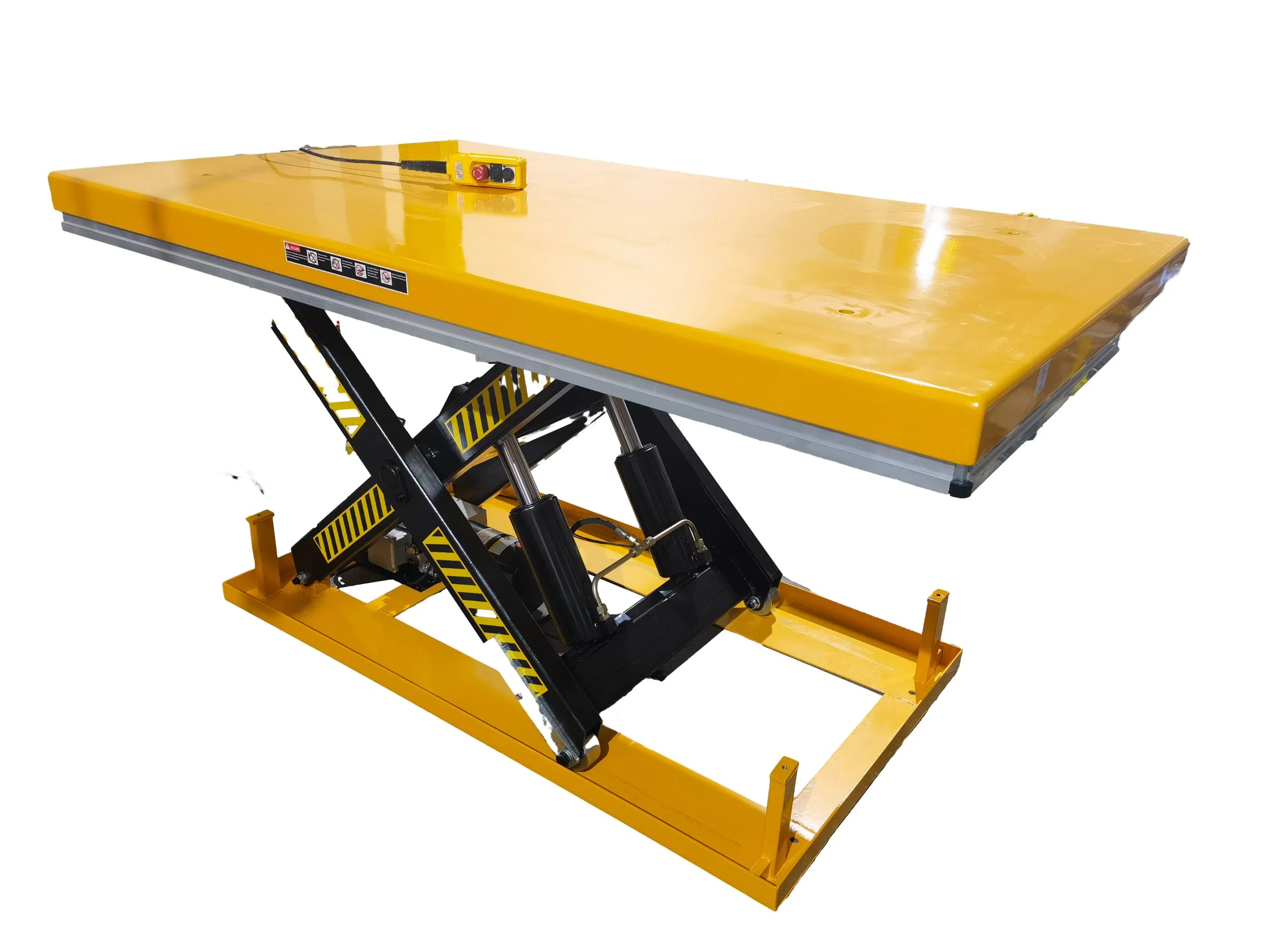 China Factory Stationary Electric Scissor Lift Table Hydraulic Cylinder Lift Table with Rated Capacity 1000/2000/4000kg