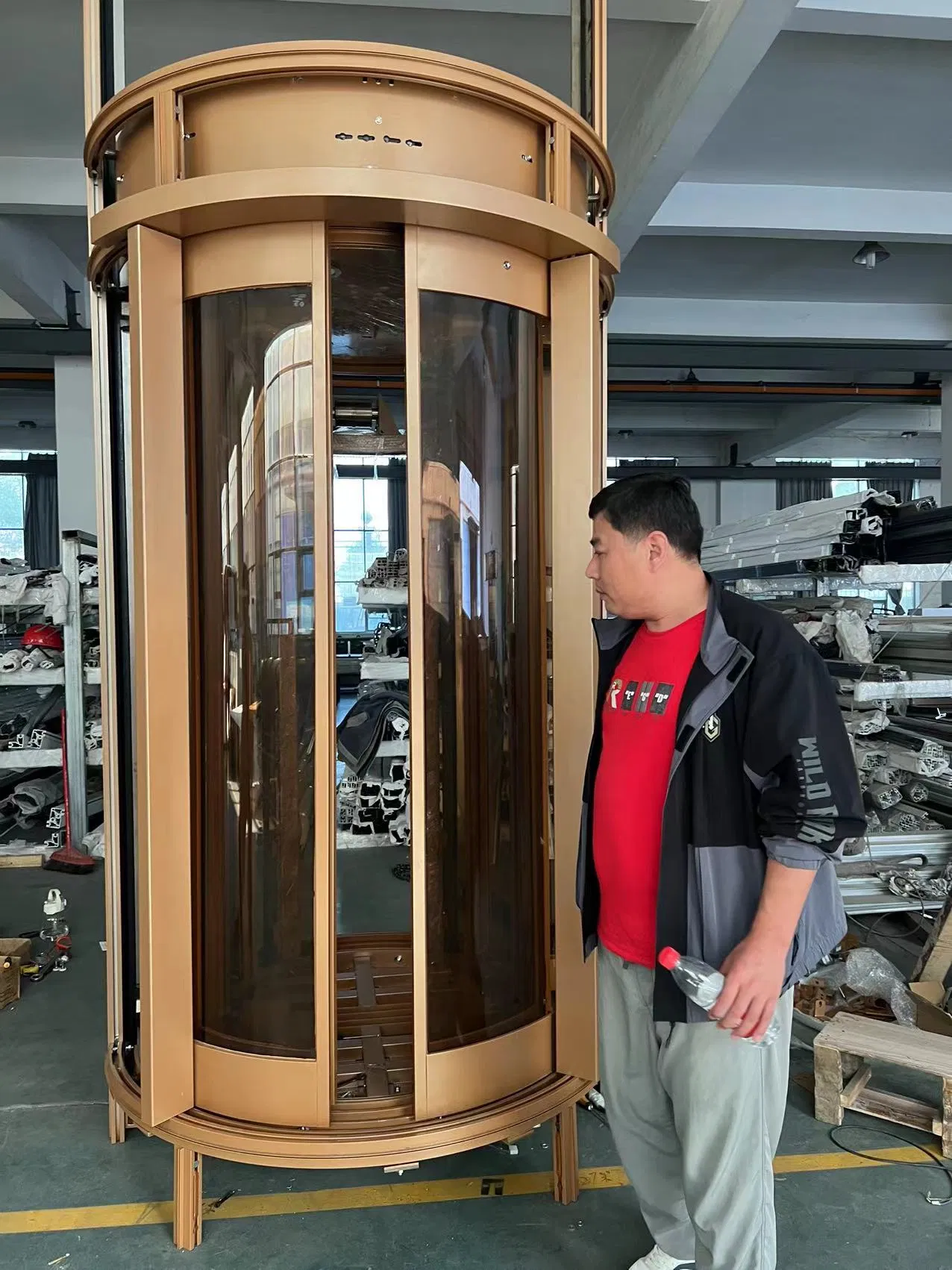 630 Kg Outdoor and Indoor Family-Friendly Residential Passenger Home Elevator Villa Elevator for 4-6people