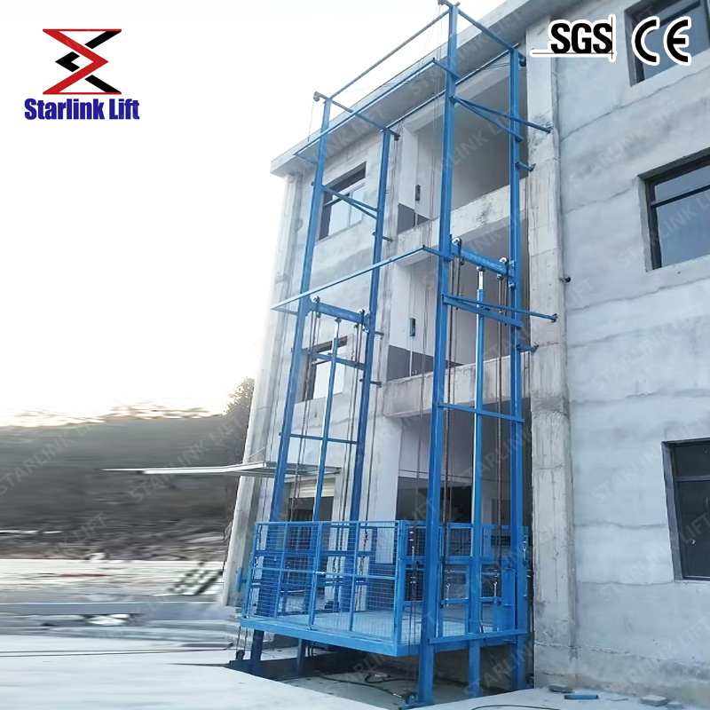 Customized Hydraulic Warehouse Cargo Lift with Load Capacities of 1000kg, 2000kg, 3000kg and 5000kg, Freight Elevator, Vertical Hydraulic Goods Lift