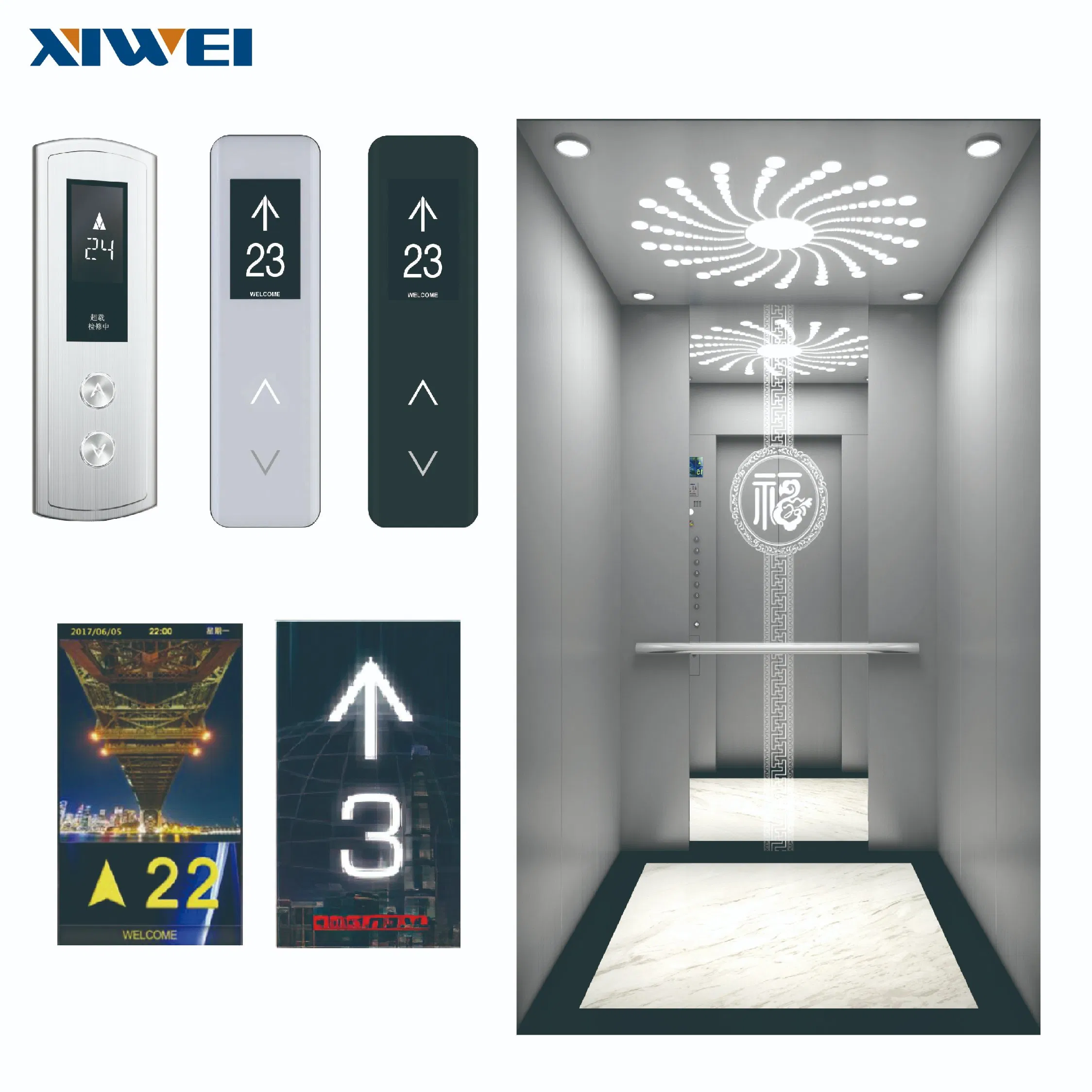 China Villa Machine Indoor Passenger Elevator for Office Building