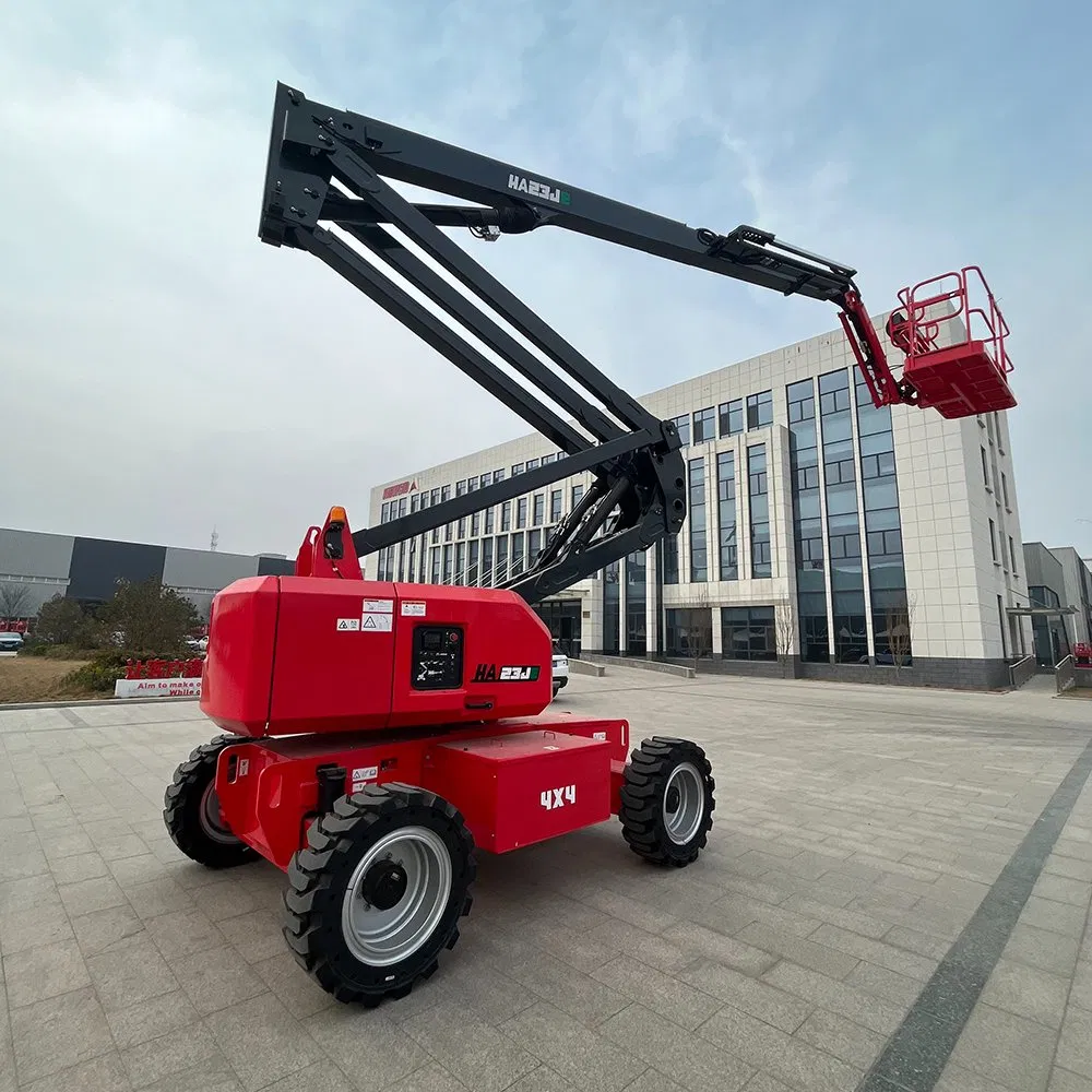 Hered Mobile Articulated Lift Platform Self Propelled Telescopic Boom Lifts Folding Arm Lift