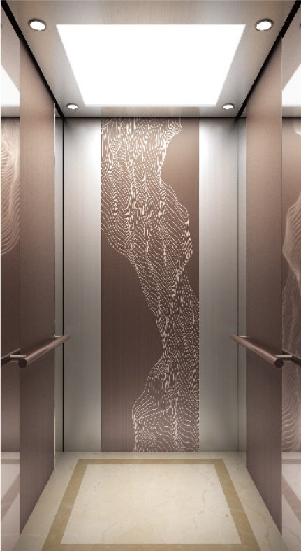 Stainless Steel Mirror Home Panoramic 6 Person Passenger Elevator Lift