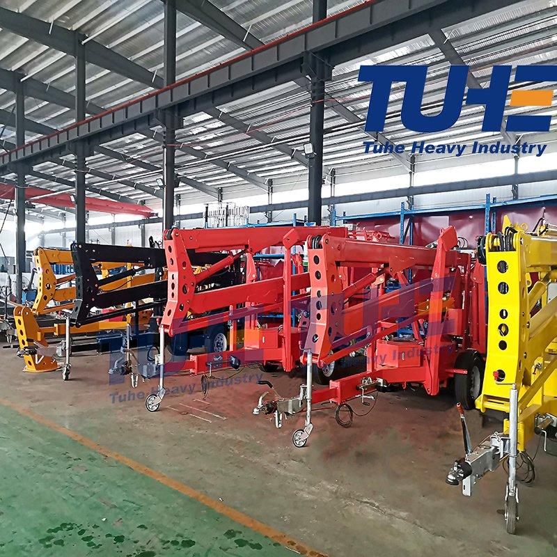 8m 10m 12m 14m 16m 18m 20m 22m Mewp Hydraulic Man Mobile Bucket Aerial Work Towable Articulated Telescopic Cherry Picker Trailer Mounted Spider Boom Lift