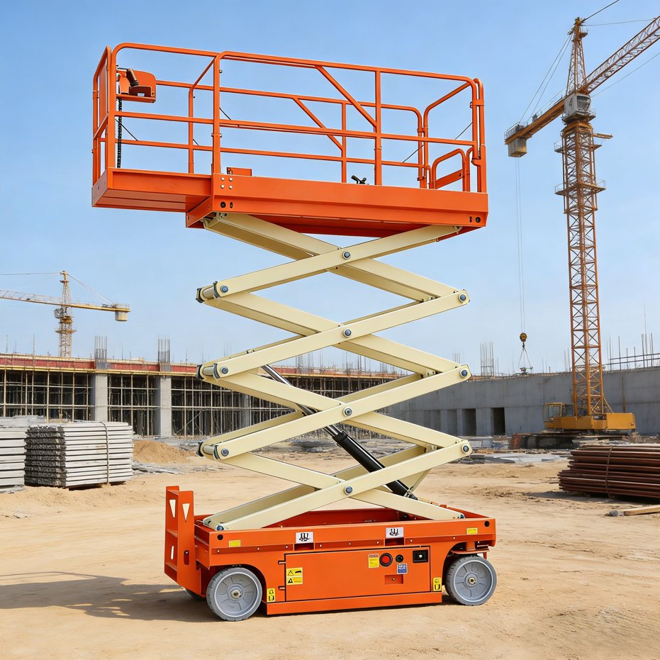 Electric Scissor Lift, CE Certified, Hydraulic Mobile Lift for Safe High-Level Aerial Work Platforms