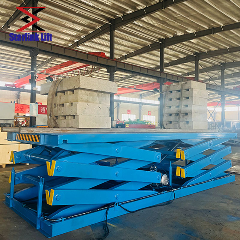 CE Certified 2-Ton/3-Ton/5-Ton/10-Ton/15-Ton Heavy-Duty Scissor Cargo Lift, Fixed Scissor Freight Elevator, Custom Electric Hydraulic Fixed Scissor Lift