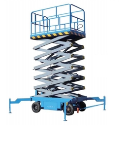 New Mobile Scissor Lift Scaffolding 2-15m500kg Electric Scaffolding Lift Mobile Scissor Shear Fork Wheel Platform