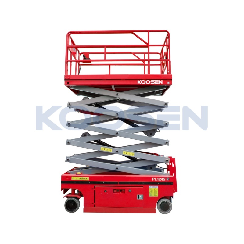Versatile Electric Scissor Lift Table with Adjustable Safety Rails